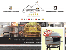 Tablet Screenshot of divicinoforni.com